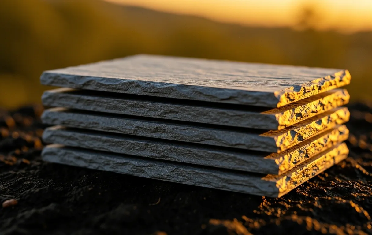 Elemental minerals and basalt slabs